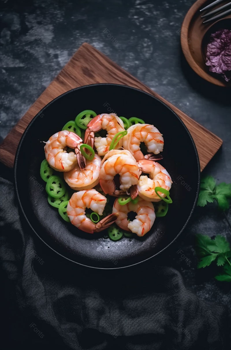 美味的海鲜虾仁炒菜,高清,摄影图,摄影图片,图片大全,摄影图免费下载